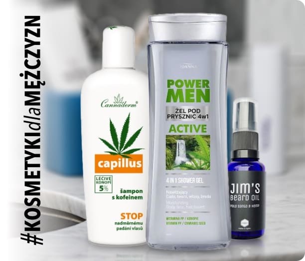 Konopny kosmetyki dla faceta